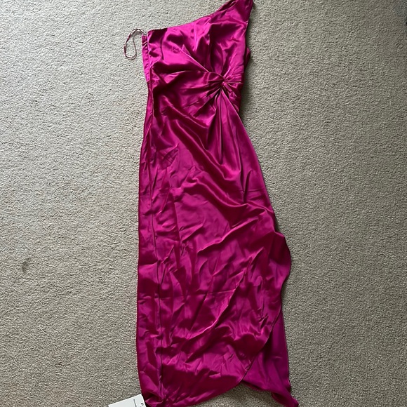 Abercrombie & Fitch satin one shoulder dress new with tags - Picture 1 of 6